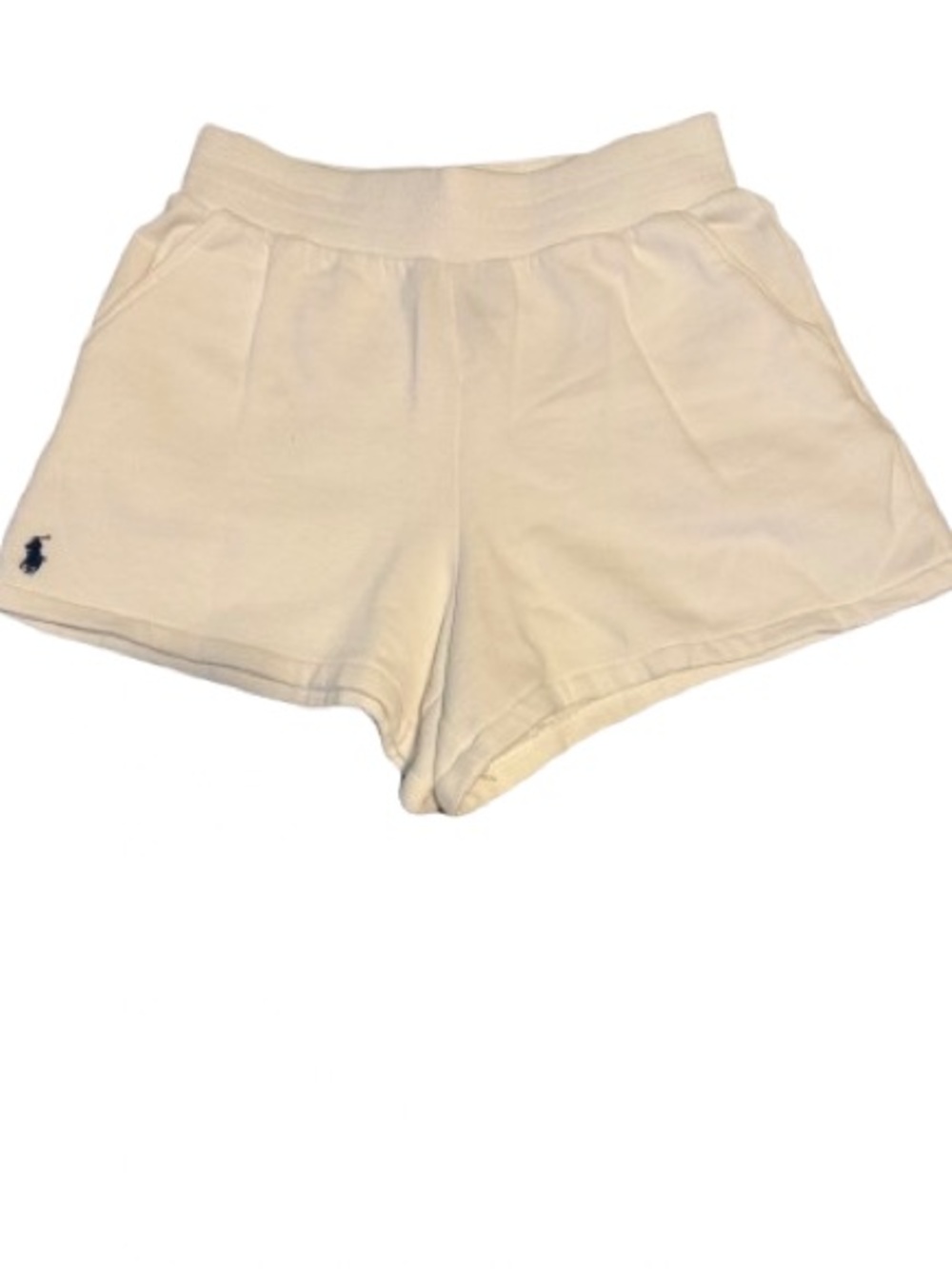 Ralph Lauren White Knit Lounge Shorts